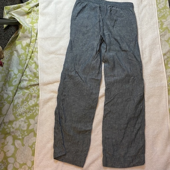 L.L. Bean ~ 4 MT ~ 100% Linen Elastic Waisted Summer Pants - Picture 4 of 10